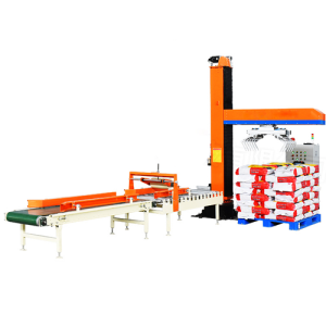 Column straight arm palletizer