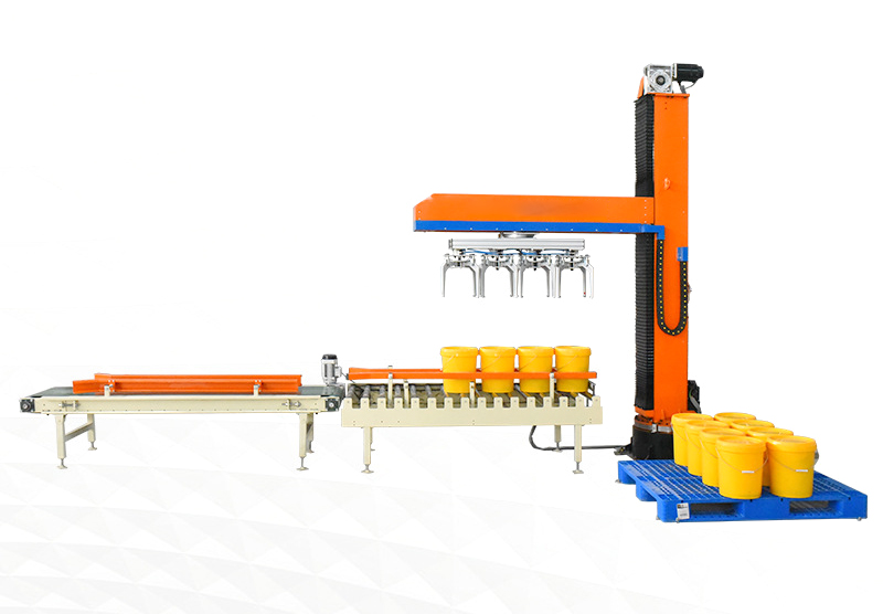 Column straight arm palletizer