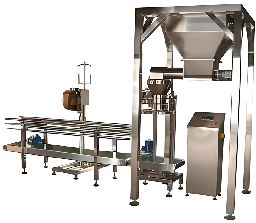 Open bag packing machine