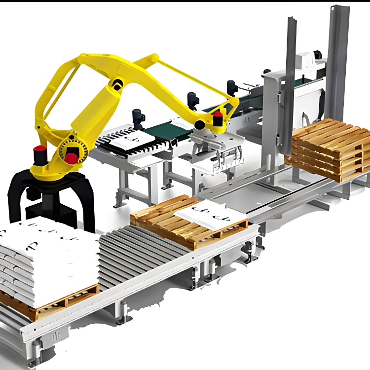 Warehouse fully automatic mortar bag palletizer workshop - Palletizing robot - 2